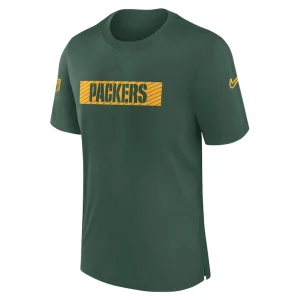 Green bay packers nike sideline player performance t shirt Green M