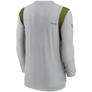 Green bay packers nike sideline player uv performance long sleeve t shirt Gray L