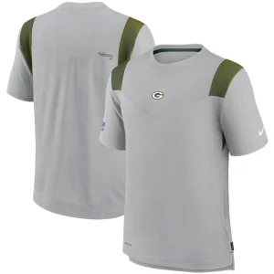 Green bay packers nike sideline player uv performance t shirt Gray