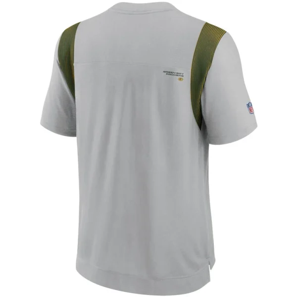 Green bay packers nike sideline player uv performance t shirt Gray L