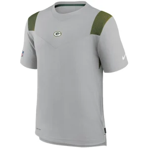 Green bay packers nike sideline player uv performance t shirt Gray M