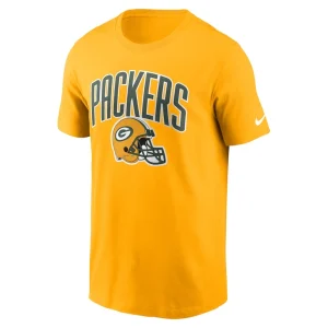 Green bay packers nike team athletic t shirt Gold M