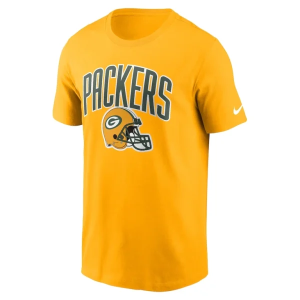 Green bay packers nike team athletic t shirt Gold M