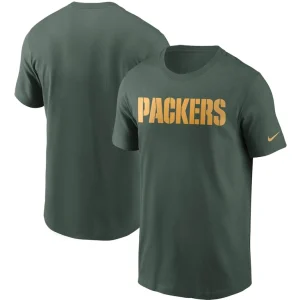 Green bay packers nike team wordmark t shirt Green