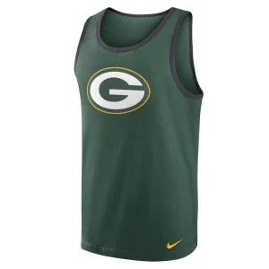 Green bay packers nike tri blend tank top Green M