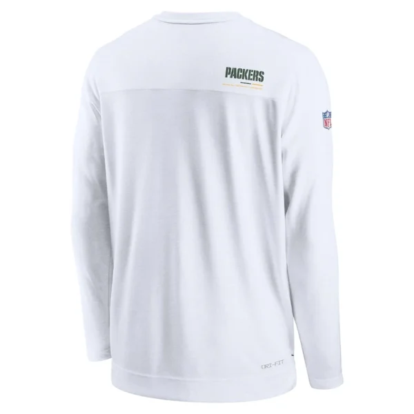 Green bay packers nike uv coach long sleeve top White L