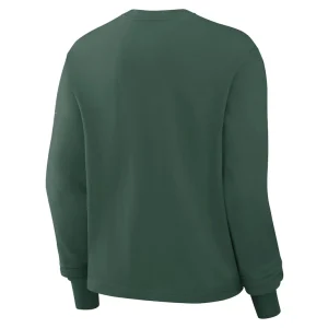 Green bay packers nike womens boxy long sleeve t shirt Green M