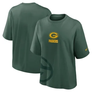 Green bay packers nike womens boxy t shirt Green