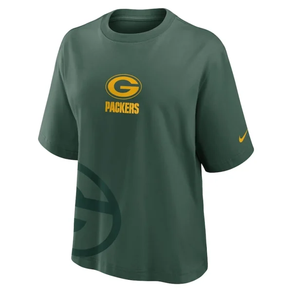 Green bay packers nike womens boxy t shirt Green S