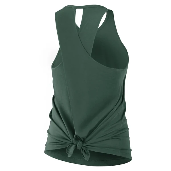 Green bay packers nike womens crossback performance tank top Green L