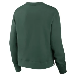 Green bay packers nike womens high hip fleece pullover sweatshirt Green M