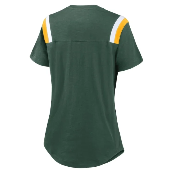 Green bay packers nike womens historic slub fashion t shirt Green M