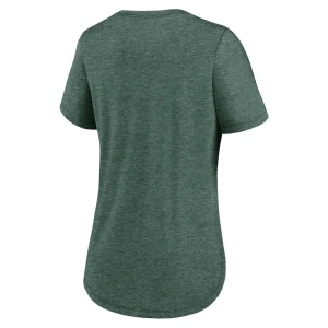 Green bay packers nike womens local fashion tri blend t shirt Heather green M