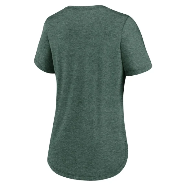 Green bay packers nike womens local fashion tri blend t shirt Heather green M