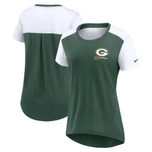 Green bay packers nike womens performance fashion t shirt Green
