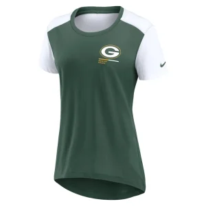 Green bay packers nike womens performance fashion t shirt Green S