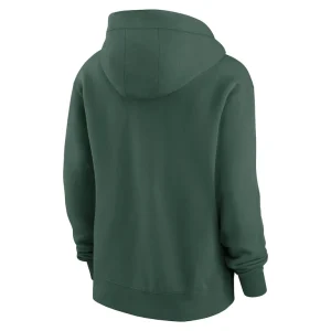 Green bay packers nike womens phoenix hoodie full zip sweatshirt Green M