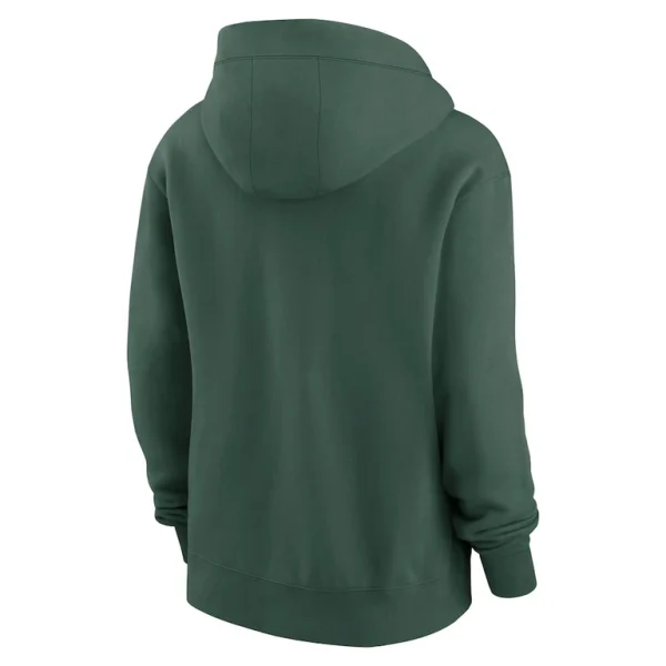 Green bay packers nike womens phoenix hoodie full zip sweatshirt Green M