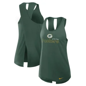 Green bay packers nike womens plus size performance tank top Green