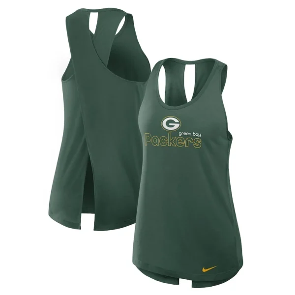 Green bay packers nike womens plus size performance tank top Green