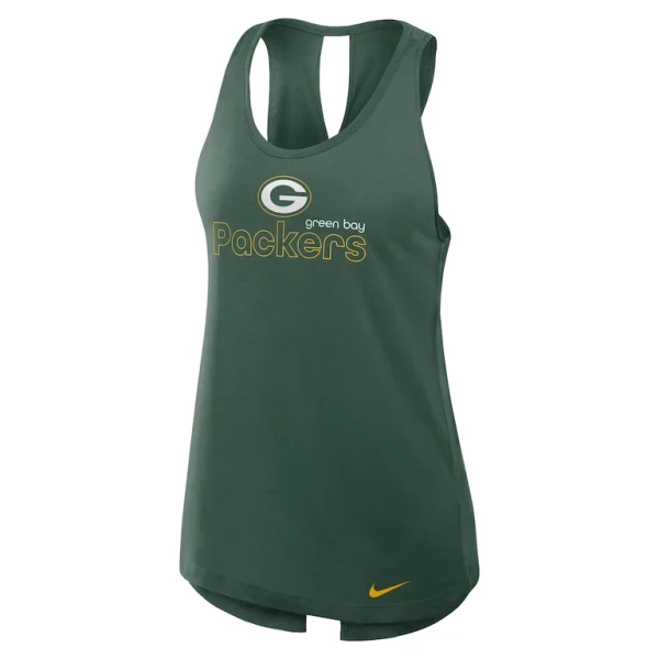 Green bay packers nike womens plus size performance tank top Green Plus 2X