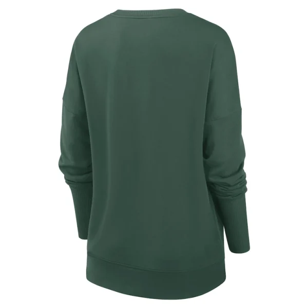 Green bay packers nike womens rewind playback icon performance pullover sweatshirt Green M