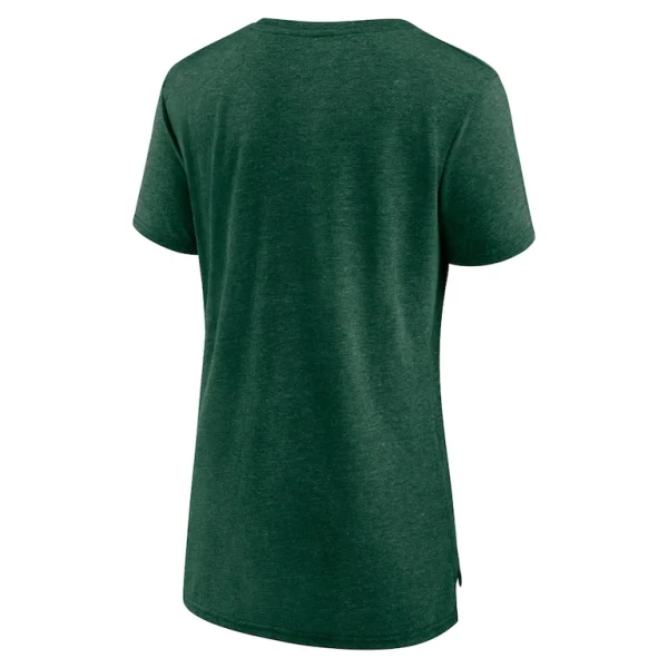 Green bay packers nike womens vintage graphic tri blend scoop neck t shirt Green L
