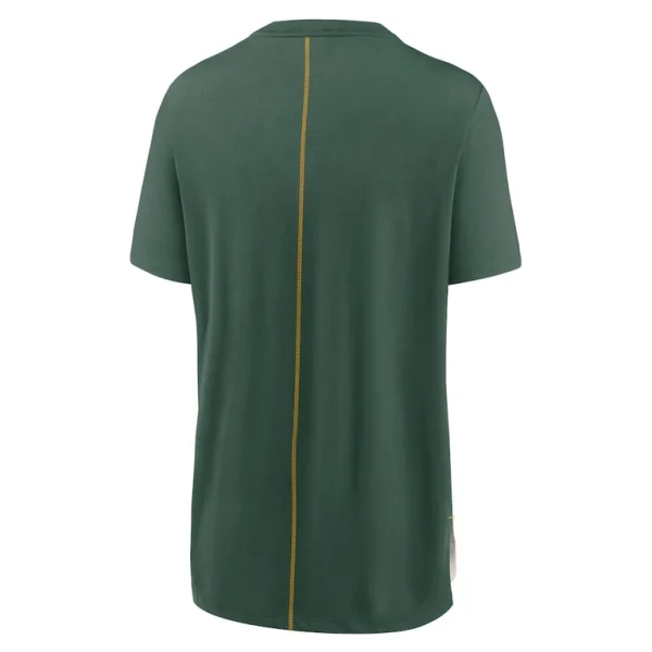Green bay packers nike womens wordmark tri blend t shirt Creamgreen M
