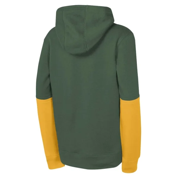 Green bay packers nike youth club pullover hoodie Green Yth L