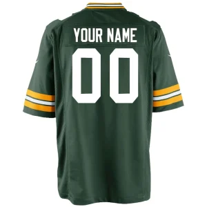 Green bay packers nike youth custom game jersey Green Yth L