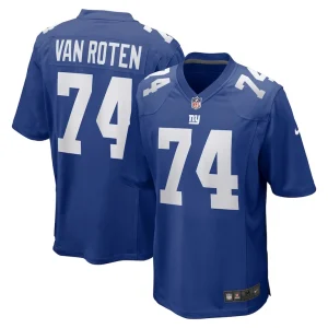 Greg van roten new york giants nike team game jersey Royal