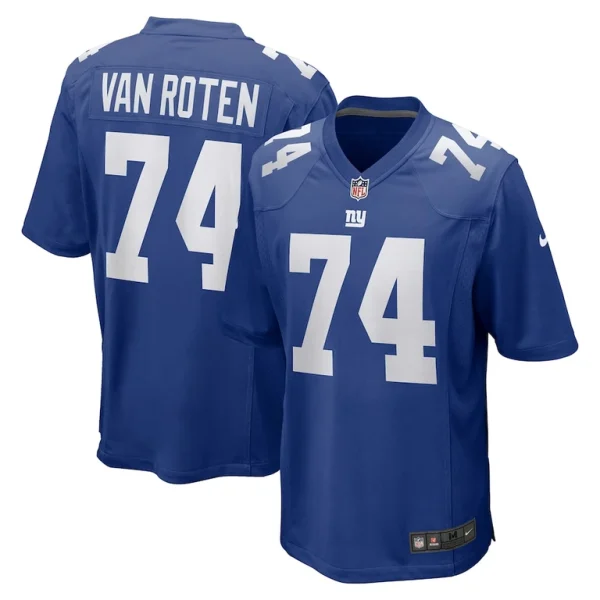 Greg van roten new york giants nike team game jersey Royal