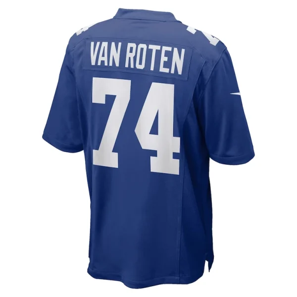 Greg van roten new york giants nike team game jersey Royal L