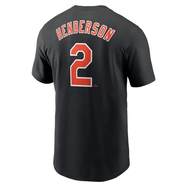 Gunnar henderson baltimore orioles nike fuse name number t shirt Black L