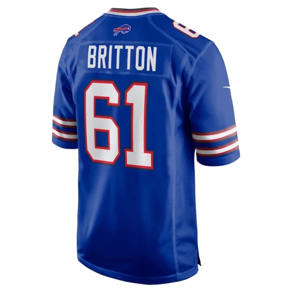 Gunner britton buffalo bills nike game jersey Royal L