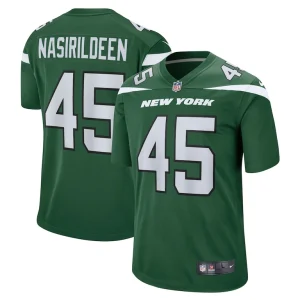 Hamsah nasirildeen new york jets nike game jersey Gotham green
