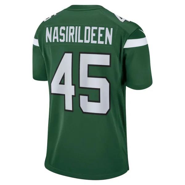 Hamsah nasirildeen new york jets nike game jersey Gotham green L