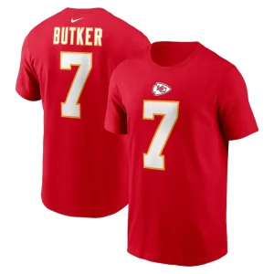 Harrison butker kansas city chiefs nike name number t shirt Red