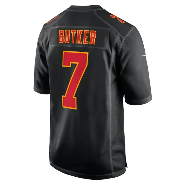 Harrison butker kansas city chiefs nike super bowl lix fashion game jersey Carbon black L
