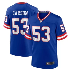 Harry carson new york giants nike classic retired player game jersey Royal