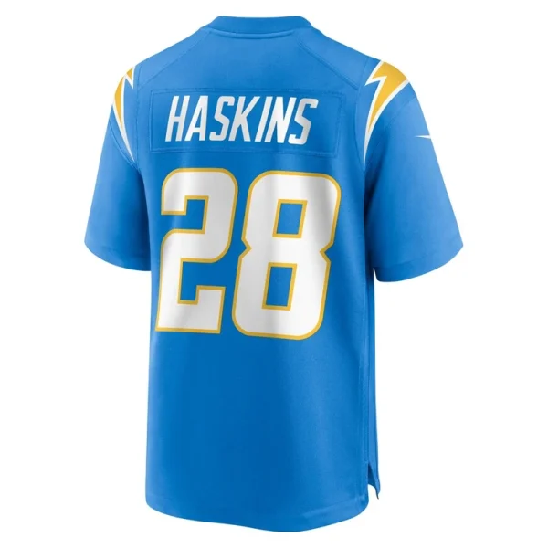 Hassan haskins los angeles chargers nike team game jersey Powder blue L