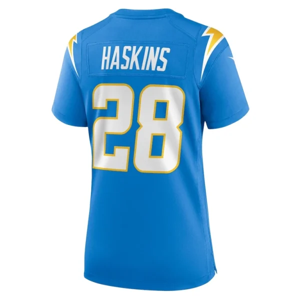 Hassan haskins los angeles chargers nike womens game jersey Powder blue L