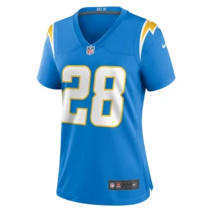 Hassan haskins los angeles chargers nike womens game jersey Powder blue M