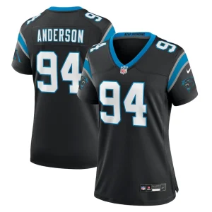 Henry anderson carolina panthers nike womens team game jersey Black