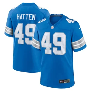 Hogan hatten detroit lions nike game jersey Blue