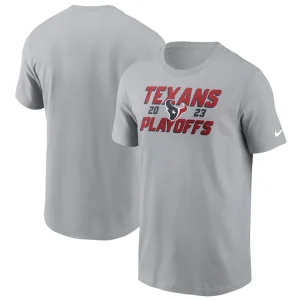 Houston texans nike 2023 nfl playoffs iconic t shirt Gray