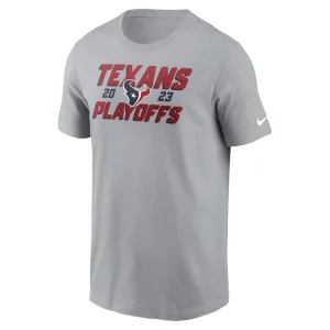 Houston texans nike 2023 nfl playoffs iconic t shirt Gray M