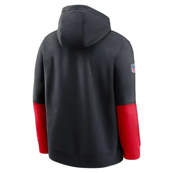Houston texans nike 2024 sideline club pullover hoodie Navy L