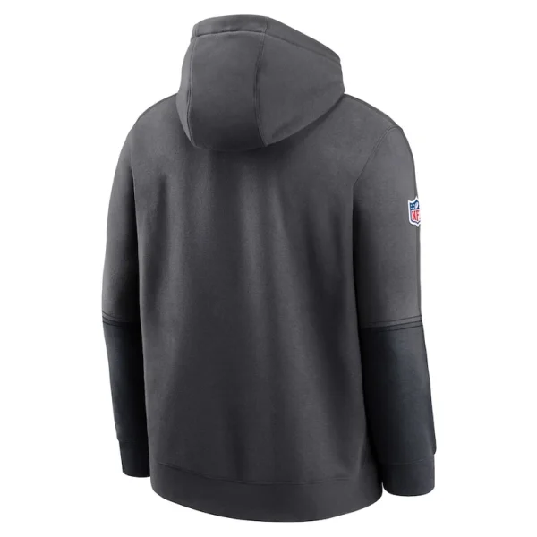 Houston texans nike 2024 sideline club pullover hoodie anthracite Multi L