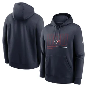 Houston texans nike city code club fleece pullover hoodie Navy